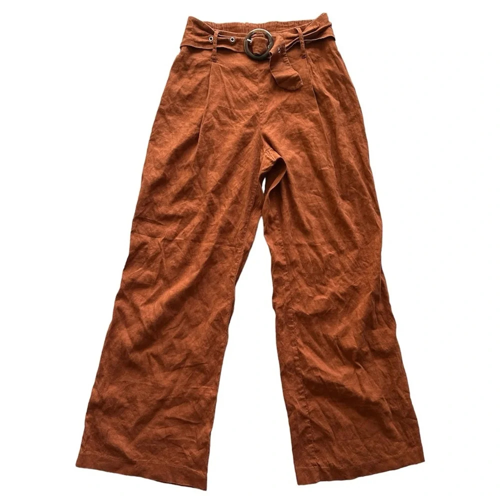 INC International Concepts Wide Leg Pants in Rust